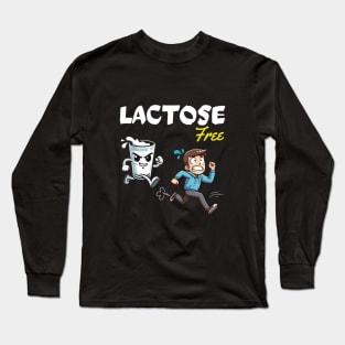 Lactose free club. Intolerant. Fun Long Sleeve T-Shirt